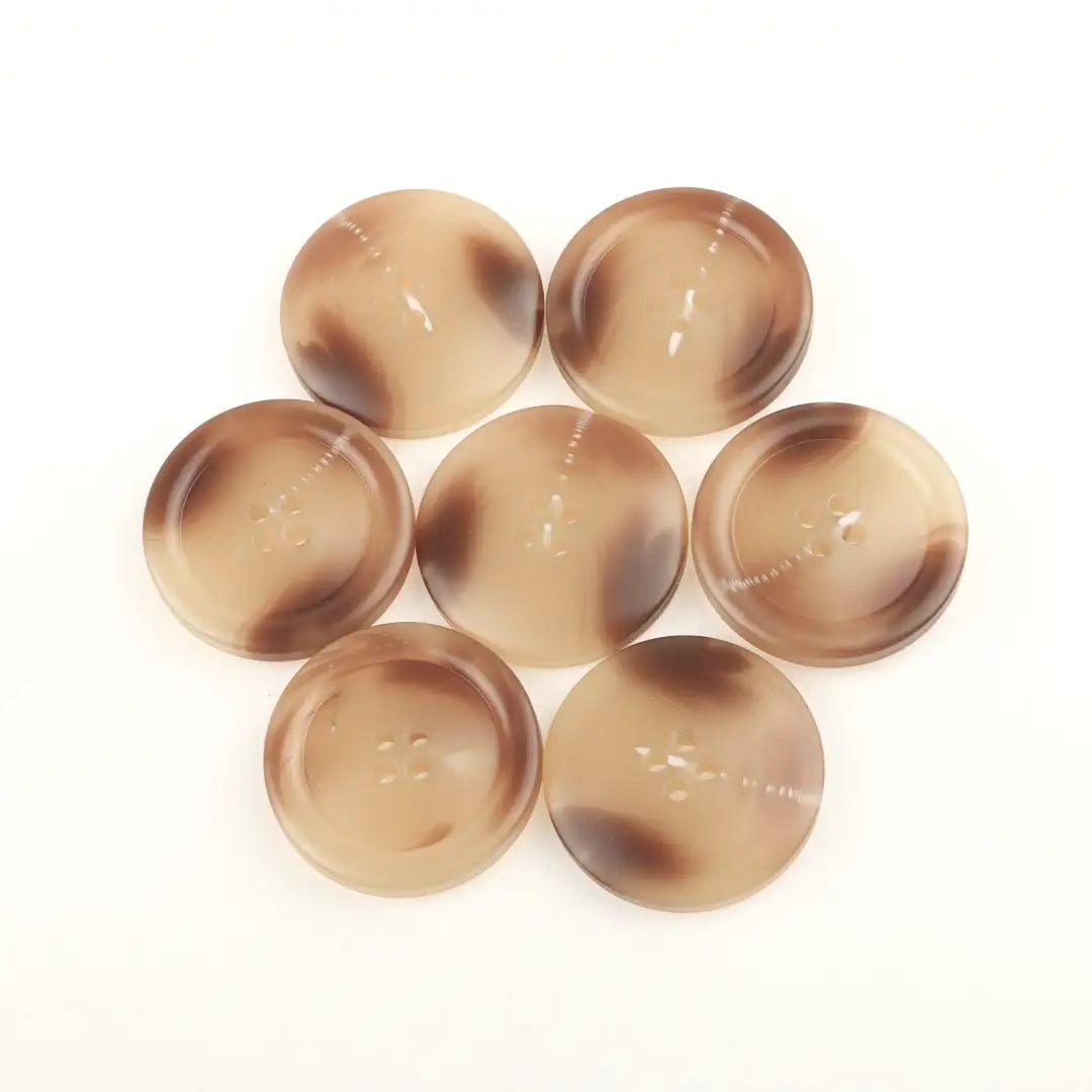 Brown 4 holes Resin Button for Overcoat,Ladies Vest (Sweater),Men’s Vest (Sweater),Open Cardigan (Sweater) buy garments accessories in bulk from China wholesaler at wholesale price free worldwide shipping Alibaba