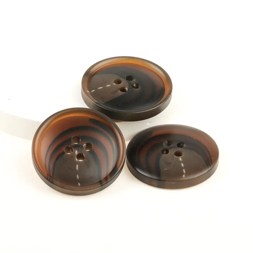 Brown 4 holes Resin Button for Overcoat,Ladies Vest (Sweater),Men’s Vest (Sweater),Open Cardigan (Sweater) buy garments accessories in bulk from China wholesaler at wholesale price free worldwide shipping Alibaba