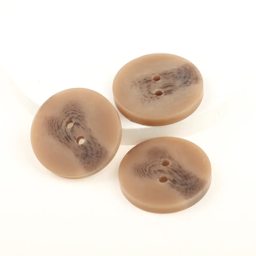 Brown 2 holes Resin Button for Overcoat,Ladies Vest (Sweater),Men’s Vest (Sweater),Open Cardigan (Sweater) buy garments accessories in bulk from China wholesaler at wholesale price free worldwide shipping Alibaba