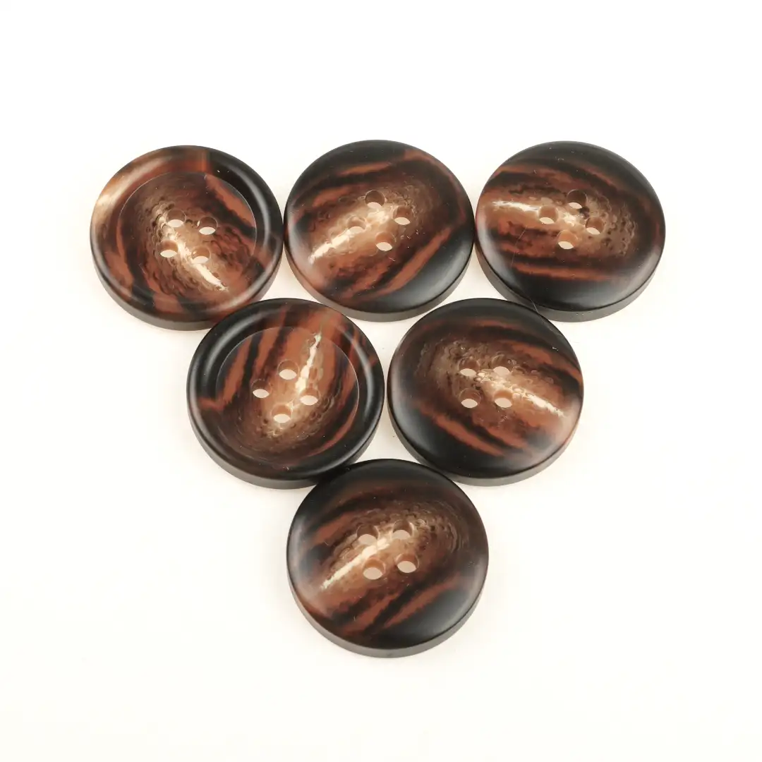 Brown 4 holes Resin Button for Overcoat,Ladies Vest (Sweater),Men’s Vest (Sweater),Open Cardigan (Sweater) buy garments accessories in bulk from China wholesaler at wholesale price free worldwide shipping Alibaba