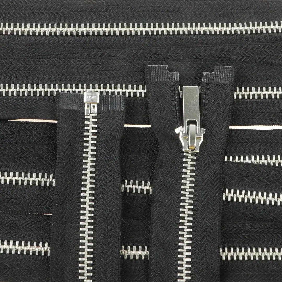 White Open Metal Zippers Zipper for Overcoat buy garments accessories in bulk from China wholesaler at wholesale price free worldwide shipping Alibaba