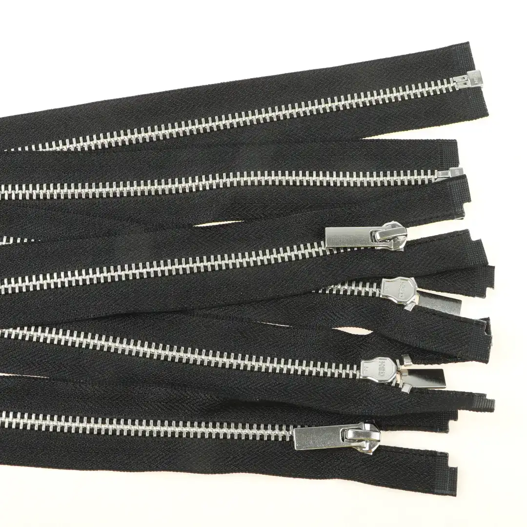 White Open Metal Zippers Zipper for Overcoat buy garments accessories in bulk from China wholesaler at wholesale price free worldwide shipping Alibaba