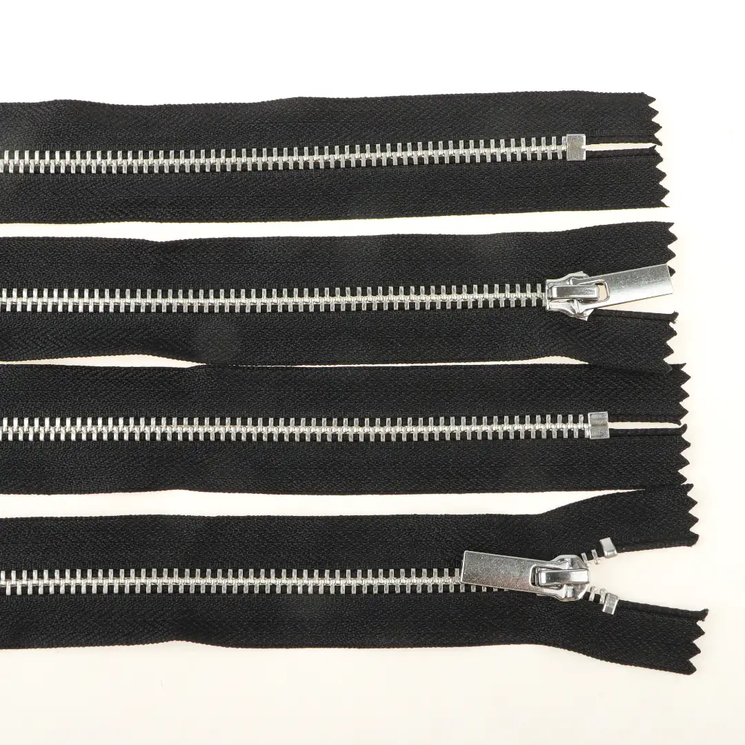 White Close Metal Zippers Zipper for Overcoat buy garments accessories in bulk from China wholesaler at wholesale price free worldwide shipping Alibaba