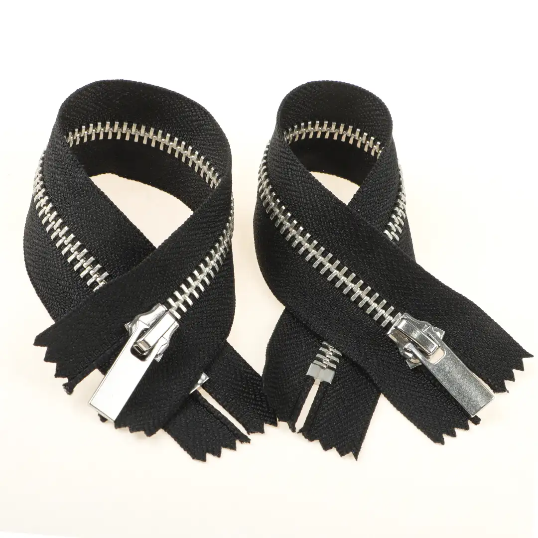 White Close Metal Zippers Zipper for Overcoat buy garments accessories in bulk from China wholesaler at wholesale price free worldwide shipping Alibaba