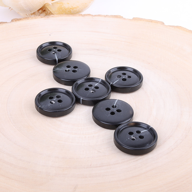 Black 4 holes Resin Button for Denim Jackets,Jackets,Blazer,Trench Coat,Down Jacket,Overcoat,Suit buy garments accessories in bulk from China wholesaler at wholesale price free worldwide shipping Alibaba