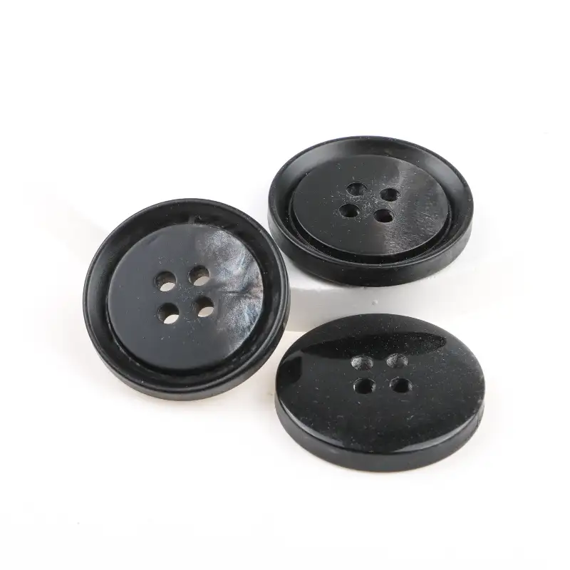 Black 4 holes Resin Button for Shirt,Overcoat buy garments accessories in bulk from China wholesaler at wholesale price free worldwide shipping Alibaba