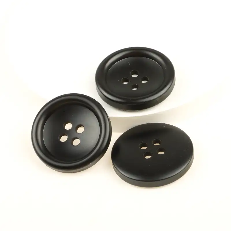 Black 4 holes Resin Button for Shirt,Overcoat buy garments accessories in bulk from China wholesaler at wholesale price free worldwide shipping Alibaba