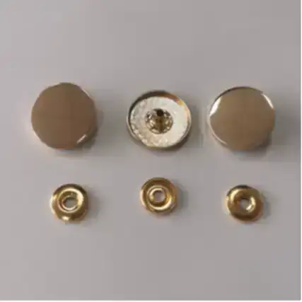 golden 1 holes Metal Button for Jackets buy garments accessories in bulk from China wholesaler at wholesale price free worldwide shipping Alibaba