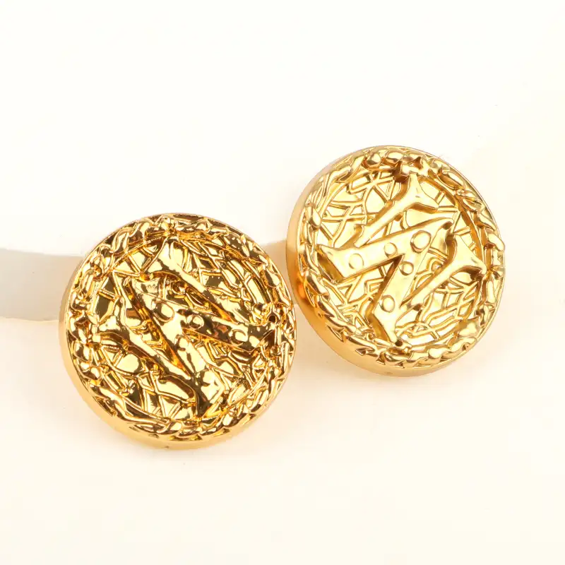 Gold 1 holes Metal Button for Shirt,Overcoat,Suit buy garments accessories in bulk from China wholesaler at wholesale price free worldwide shipping Alibaba