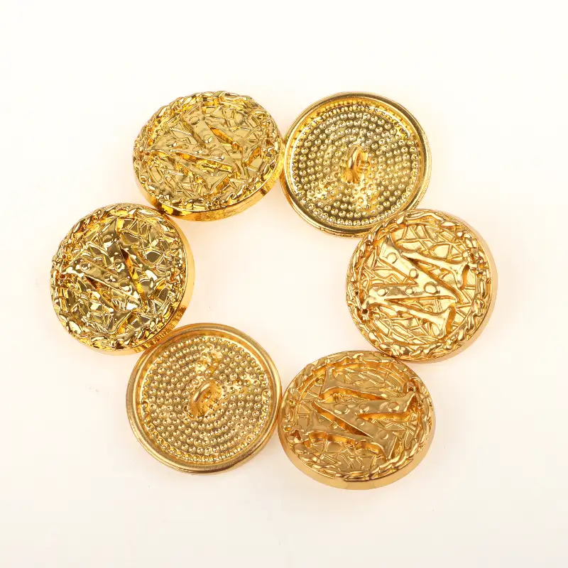 Gold 1 holes Metal Button for Shirt,Overcoat,Suit buy garments accessories in bulk from China wholesaler at wholesale price free worldwide shipping Alibaba