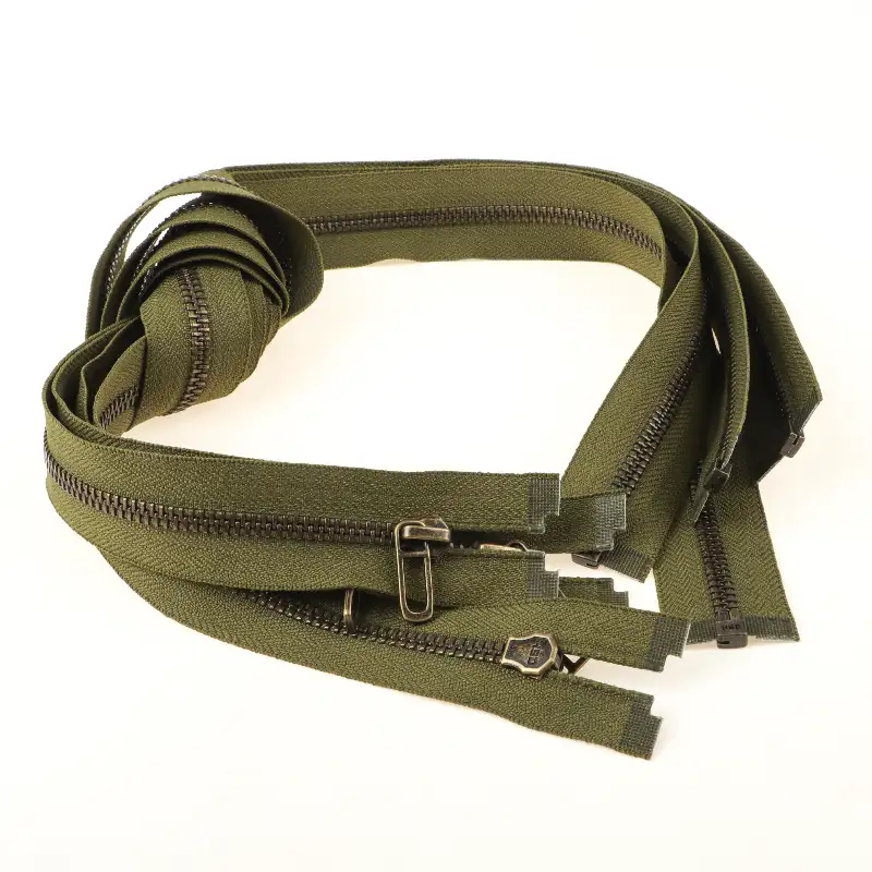 Green Open Metal Zippers Zipper for Overcoat buy garments accessories in bulk from China wholesaler at wholesale price free worldwide shipping Alibaba