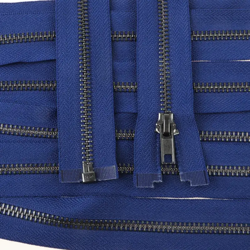 Blue Open Metal Zippers Zipper for Overcoat buy garments accessories in bulk from China wholesaler at wholesale price free worldwide shipping Alibaba