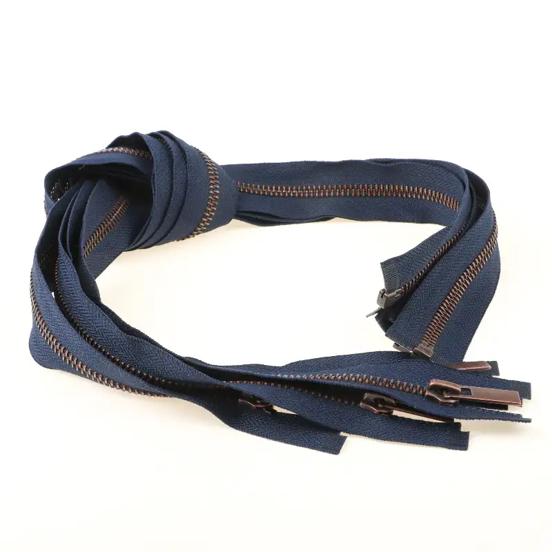 Blue Open Metal Zippers Zipper for Overcoat buy garments accessories in bulk from China wholesaler at wholesale price free worldwide shipping Alibaba