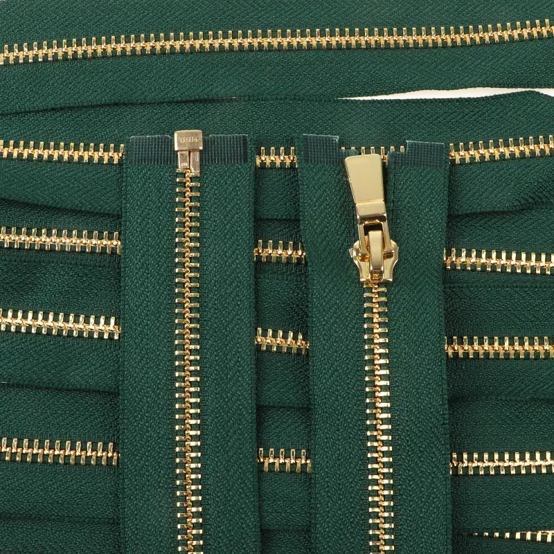 Green Open Metal Zippers Zipper for Overcoat buy garments accessories in bulk from China wholesaler at wholesale price free worldwide shipping Alibaba
