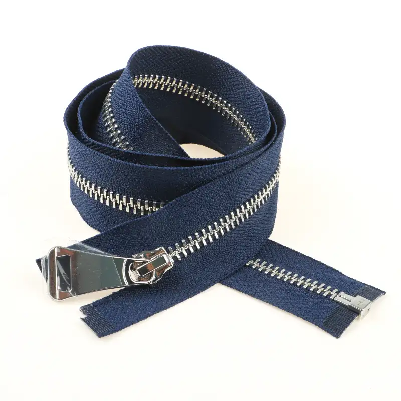 Blue Open Metal Zippers Zipper for Overcoat buy garments accessories in bulk from China wholesaler at wholesale price free worldwide shipping Alibaba