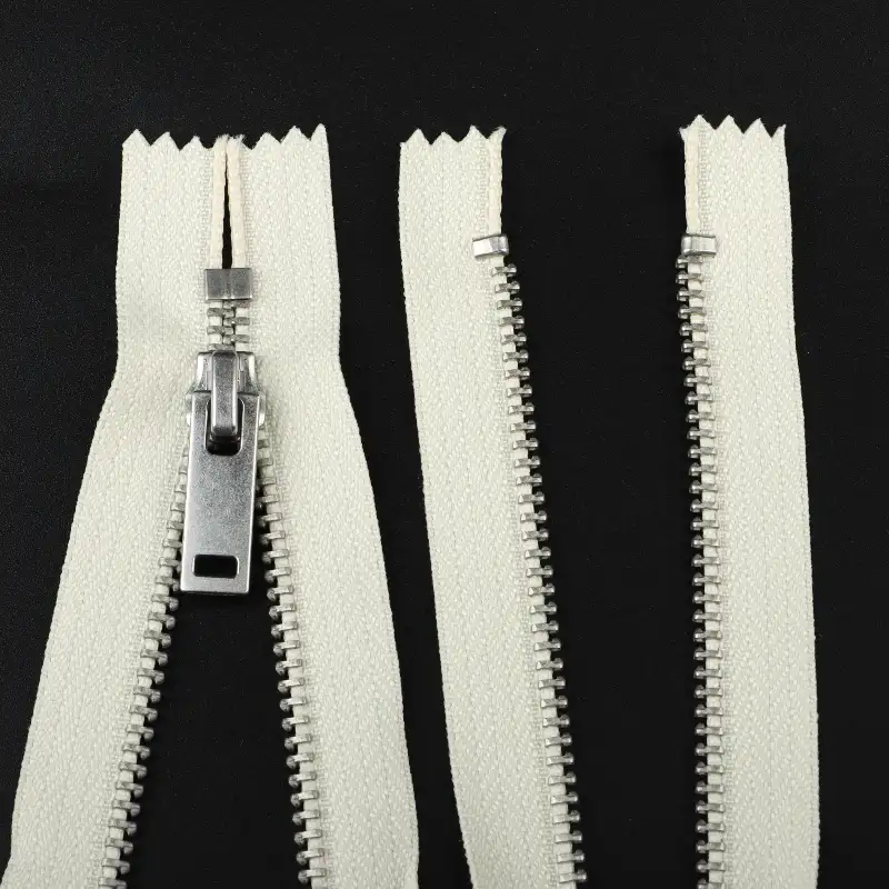 Cream Close Metal Zippers Zipper for Overcoat buy garments accessories in bulk from China wholesaler at wholesale price free worldwide shipping Alibaba