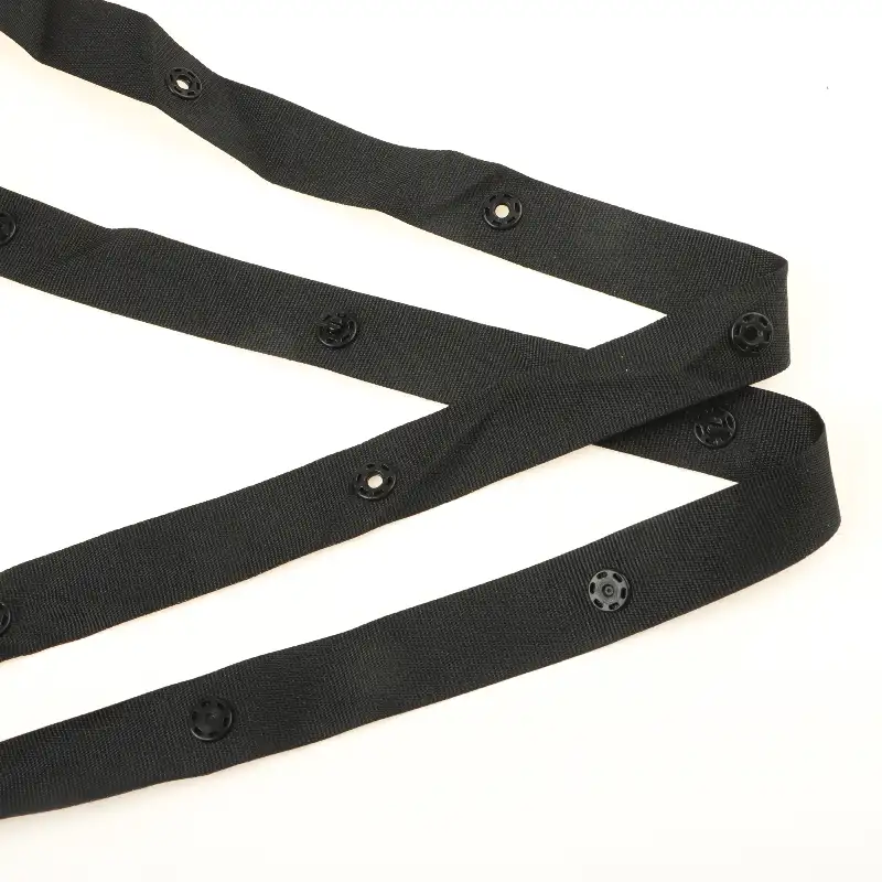 Black  Polyester Elastic / Tape for Jump suit buy garments accessories in bulk from China wholesaler at wholesale price free worldwide shipping Alibaba