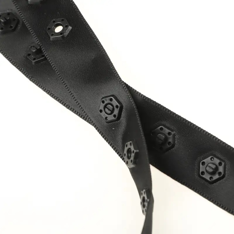 Black  Polyester Elastic / Tape for Jump suit buy garments accessories in bulk from China wholesaler at wholesale price free worldwide shipping Alibaba