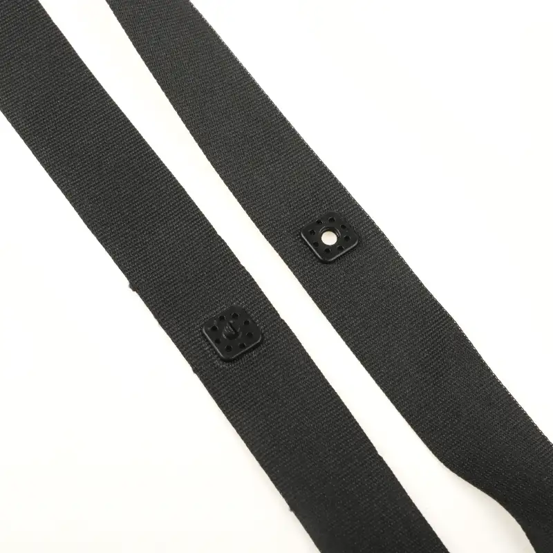 Black  Polyester Elastic / Tape for Jump suit buy garments accessories in bulk from China wholesaler at wholesale price free worldwide shipping Alibaba