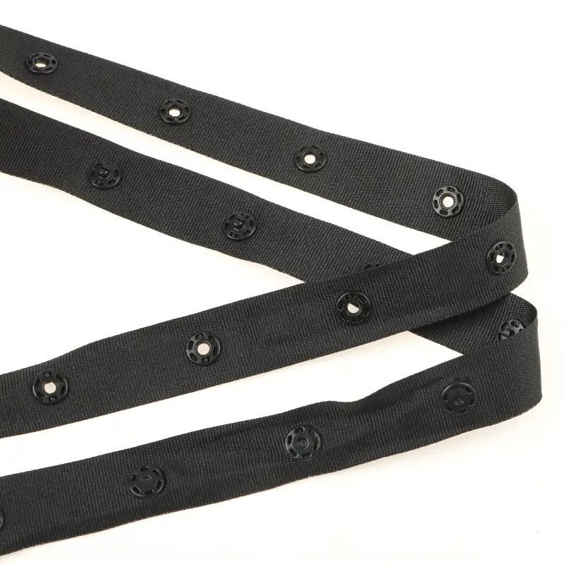 Black  Polyester Elastic / Tape for Jump suit buy garments accessories in bulk from China wholesaler at wholesale price free worldwide shipping Alibaba