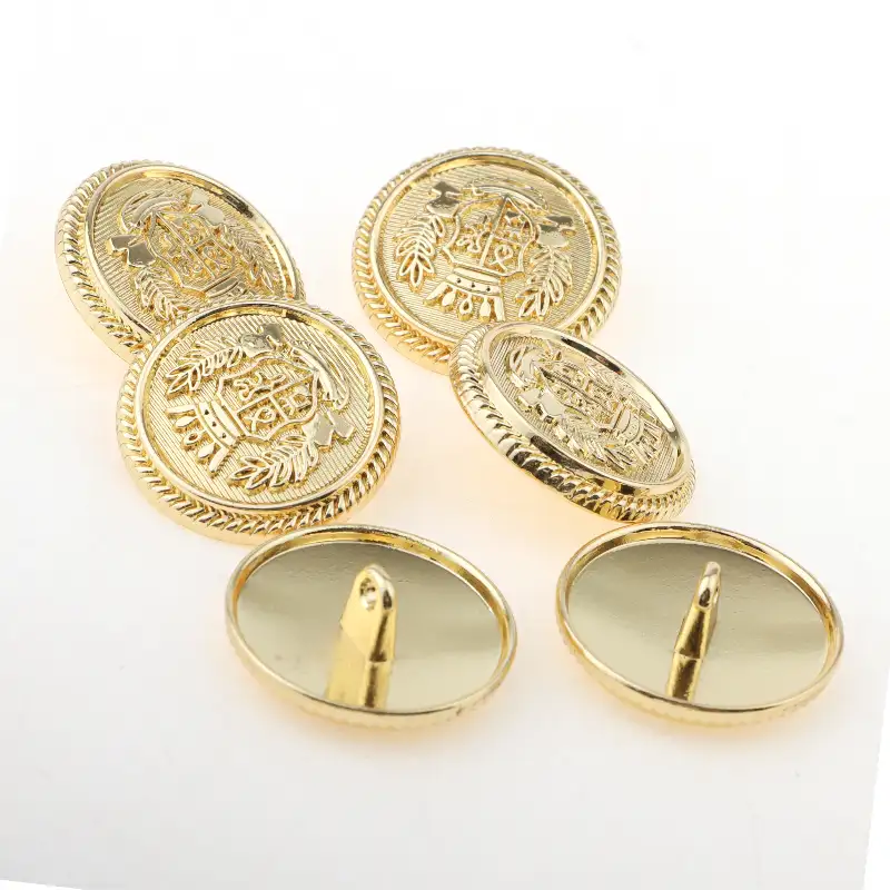 Gold 1 holes Metal Button for Overcoat buy garments accessories in bulk from China wholesaler at wholesale price free worldwide shipping Alibaba