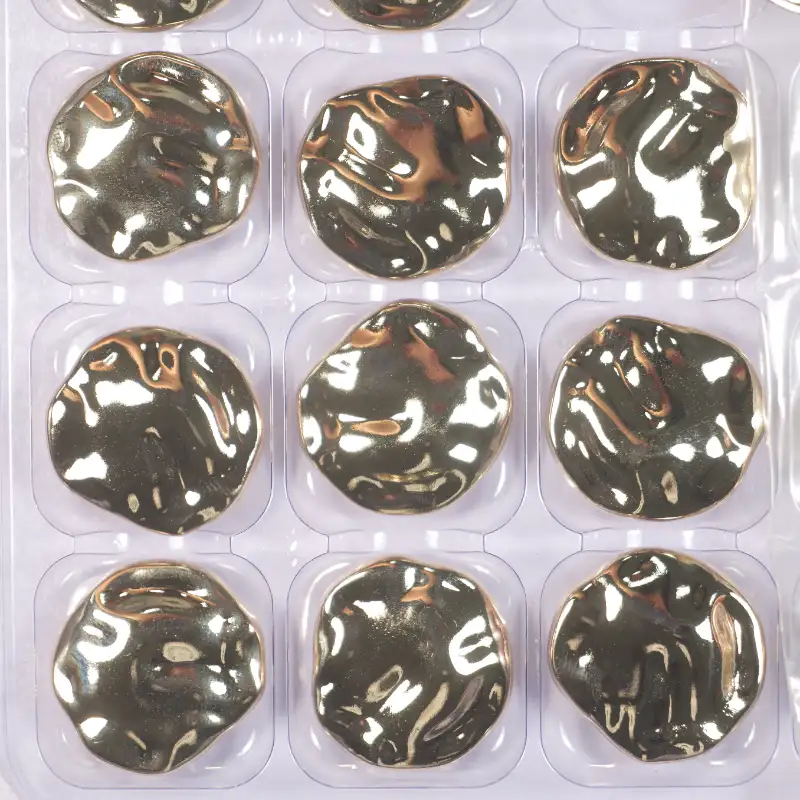 golden 1 holes Metal Button for Blouse buy garments accessories in bulk from China wholesaler at wholesale price free worldwide shipping Alibaba